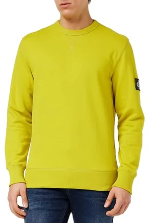 Calvin Klein Herren Sweatshirt Badge Crew Neck Rundhalsausschnitt , ,M