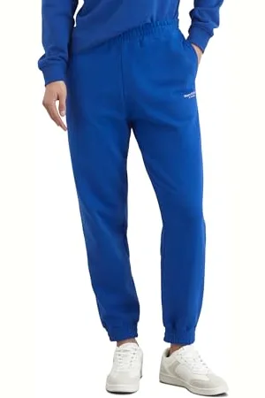 Marc O’ Polo Marc OߴPolo Damen Sweathose aus Bio-Baumwolle mit Gummizugbund, (Shiny Blue), L