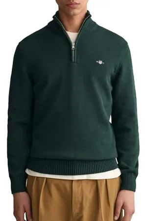 GANT Herren Casual Cotton Halfzip Pullover, , XL