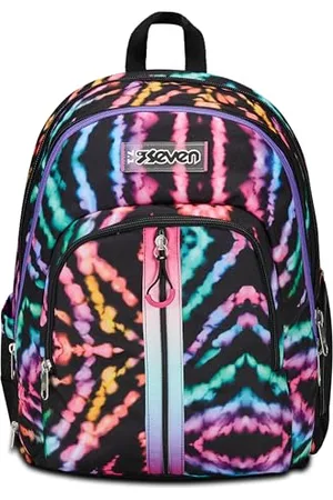 7 for all Mankind Schulrazen Advanced, Rucksack für Schule, Uni oder Freizeit, Geräumige Schultasche für Teenager, Mädchen, Jungen, Gepolsterter Tornister; mit Laptopfach, Trinkflaschenfach - violett und