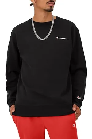 Champion Herren Crewneck, Powerblend Fleece, Hoodie for Men, Script Logo (Reg. Or Big & Tall) Sweatshirt, , Small