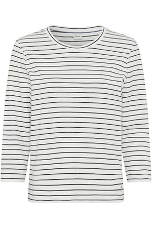 Brax Style CIRA gestreiftes T-Shirt in Einer Interlock-Ware mit 3/4-Arm