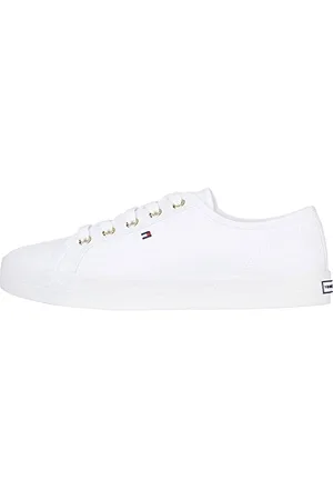 Tommy Hilfiger ESSENTIAL NAUTICAL SNEAKER Vulkanisierte Sneaker Damen, (White), 36 EU