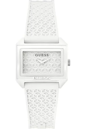 Guess Damen Analog-Digital Uhr mit Silikon Armband GW0677L1