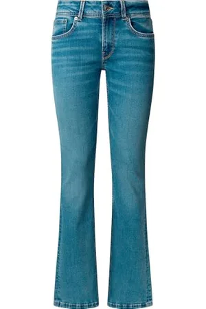 Pepe Jeans Damen Flare Lw Jeans, Blau (Denim-Xw3), 30 W/30 L