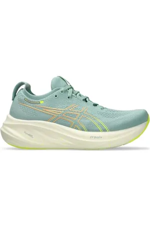 Asics Gel-Nimbus 26 Damen-Laufschuh, Helles Seladongrün/Sicherheitsgelb, 39 EU