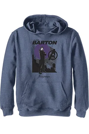 Marvel Jungen Hawkeye Red Moon Skyline Hoodie, , S