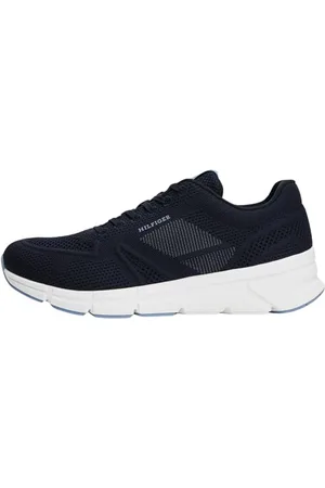 Tommy Hilfiger Herren Modern Comfort Run Knit Fm0fm05524 Low Top, Blue (Desert Sky), 45 EU