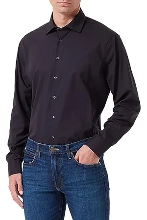 Seidensticker Herren Shaped Fit Langarm Hemd, , 42 EU
