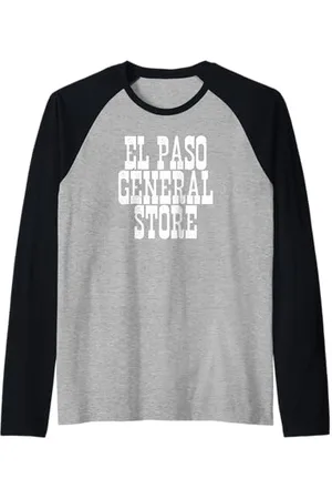 Buy Cool Shirts El Paso General Store Spaghetti Western Raglan