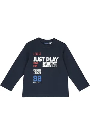 chicco Lange Mouwen T-Shirt Jongen/Meisje, Comfortabel en Modieus, van Zacht Katoen, Machinewasbaar, Kinderkleding Jongen/Meisje, Entworfen in Italien