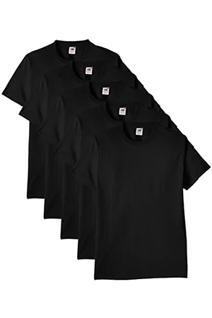 Fruit Of The Loom Herren Regular Fit T-Shirt Heavy Cotton Tee Shirt 5 pack, , XL