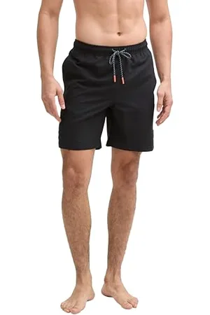 TOM TAILOR Denim Loose Fit Piqué Hose, Black, XL/32