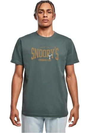 Merchcode Herren Mp5000498-peanuts Strength Club Round Neck T-Shirt, , L EU
