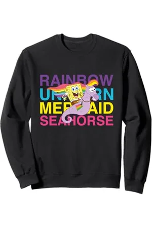 Spongebob Sponge Bob - Schwammkopf Rainbow Seahorse Sweatshirt