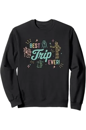 STAR WARS Best Trip Ever Group Shot Cute Outline Chest Logo Sweatshirt