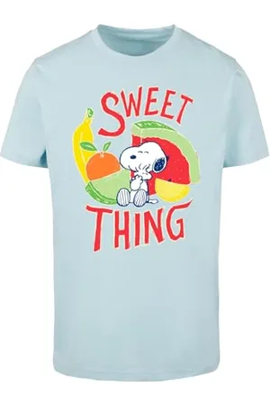 Merchcode Herren T-Shirt Peanuts - Sweet Thing T-Shirt Round Neck, Regular Fit, Cotton 100 Percent, L