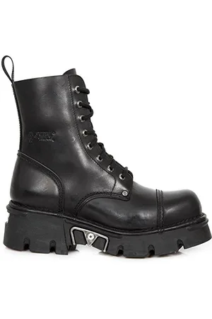 New Rock Unisex-Erwachsene M.NEWMILI083-S19 Combat Boots, Schwarz (Negro 001)