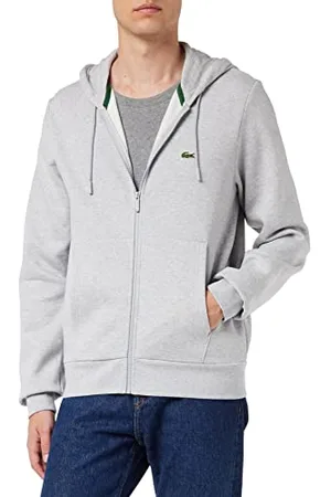 Lacoste Herren Sh9626 Sweatshirt, Chinesisches Silber, XXL