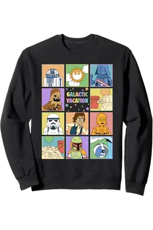 STAR WARS Galactic Vacation Group Shot Retro Frames Logo Sweatshirt