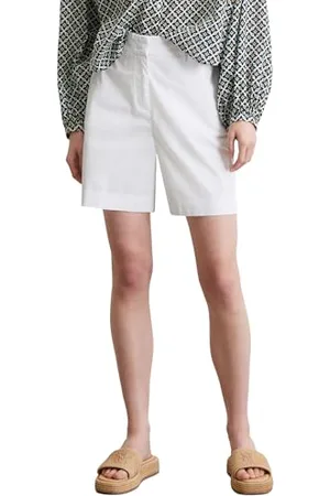 Marc O’ Polo Marc OߴPolo Damen Shorts mit Stretch-Anteil kurz, (White), 38