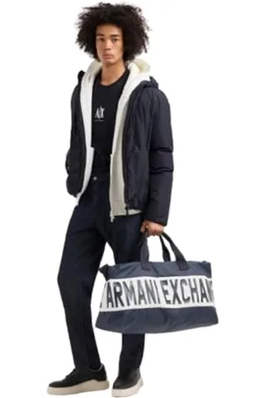 Armani Exchange Herren Icon Project, Embroidered Logo, Long Sleeve T-Shirt, , XS
