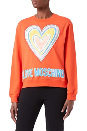 Moschino Womens Multicolor Heart Sweatshirt, , 46