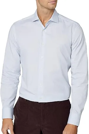 Hackett Herren Zwei Farbgrafiken Hemd, , XXL