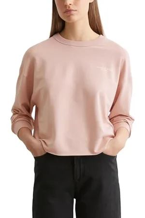 Marc O’ Polo Marc OߴPolo Damen Sweatshirt mit Stretch-Anteil Basic, Rosa , M