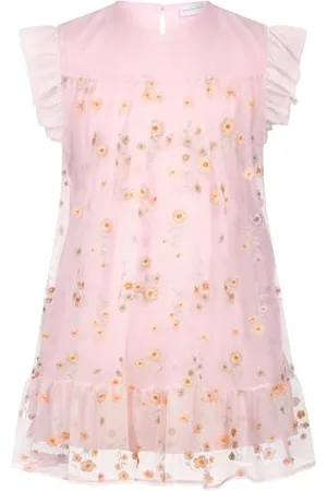 Salt & Pepper BY KIDS PARK Mädchen Girls Summer Dress Flower mesh Kinderkleid, , 140