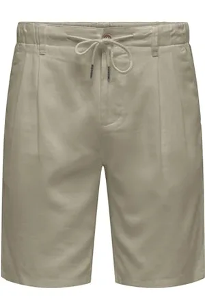Only & Sons Herren Onsleo Linen Mix 0048 Shorts 22029244, ,L
