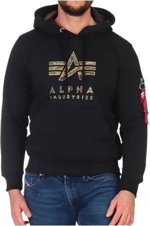 Alpha Industries Camo TPU Hoodie für Herren Black