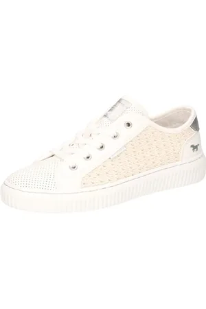 Mustang Damen 1516-302 Schnuerhalbschuh, Weiss, 37 EU