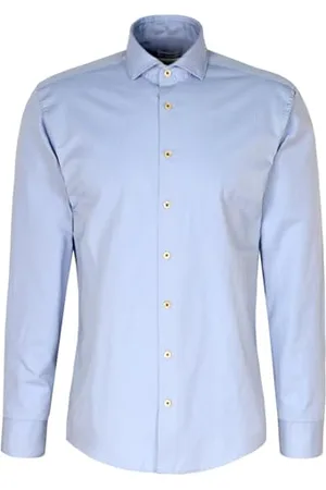 Seidensticker Herren Casual Hemd - Regular Fit - Bügelleicht - Kent-Kragen - Langarm - 100% Baumwolle