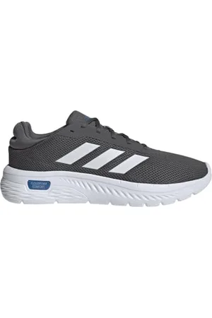 adidas Herren Cloudfoam Comfy Shoes Schuhe, Grey Five/FTWR White/Bright royal