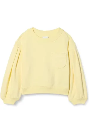 Amazon Mädchen Sweatshirt mit gerafften Ärmeln und Tasche, , 8 Jahre