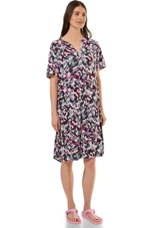 CECIL TOS Print Viscose Crepe Dress XS