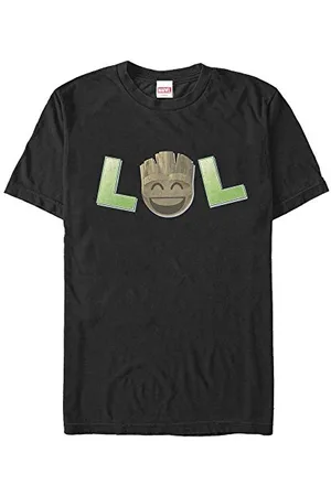 Marvel Unisex Guardians Of The Galaxy Lol Groot Organic Short Sleeve T-shirt, , M