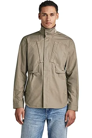 G-Star RAW Herren Utility Zip Overshirt, , XL