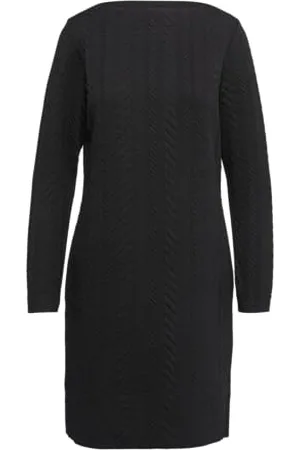 QS by s.Oliver Strukturiertes Jacquard-Kleid mit U-Boot-Ausschnitt 36