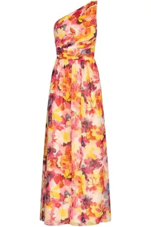 Apart One-Shoulder Chiffonkleid