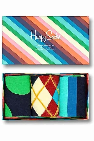 Happy Socks Unisex 3-Pack Gift Set 3er-Pack Classics Socken Geschenkset, , M
