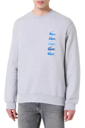 Lacoste Herren Sh3581 Sweatshirt, Chinesisches Silber, XXL
