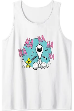 Peanuts Erdnüsse - Lachender Woodstock Snoopy Tank Top