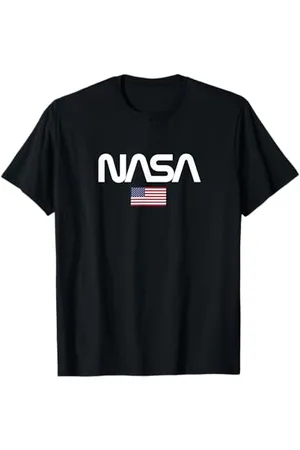 Nasa Herren Worm Logo T-Shirt