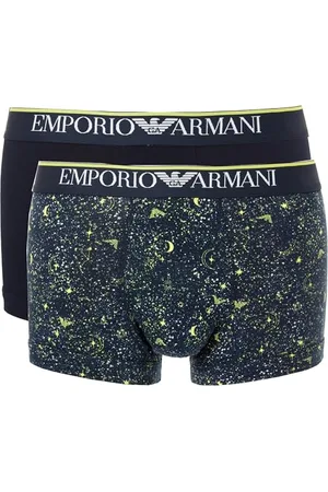 Emporio Armani Herren Christmas Stretch Cotton 2-Pack Trunk Badehosen, , S