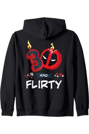 Marvel Deadpool 30th Birthday Party "30 and Flirty" Funny Kapuzenjacke