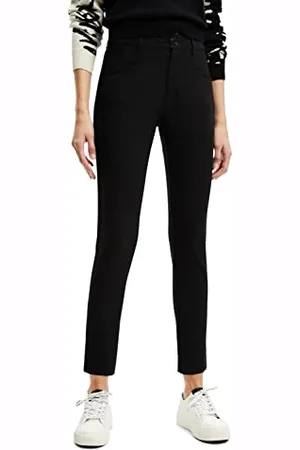 Desigual Damen Pant_coruña, 2000 Black, Casual Pants, , XS EU