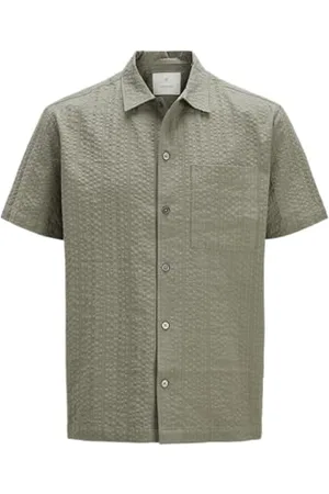 JACK & JONES Jprcceaston Seersucker S/S Shirt