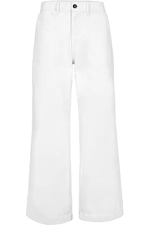 ECOALF Damen BOHALF Pants Woman Hose Frau, White, 0036